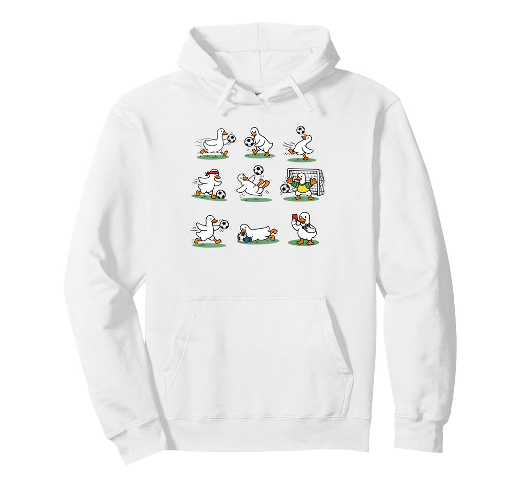 Soccer Player Game Day Vibes Silly Goose Hoodie - Unique Graphic Men Women