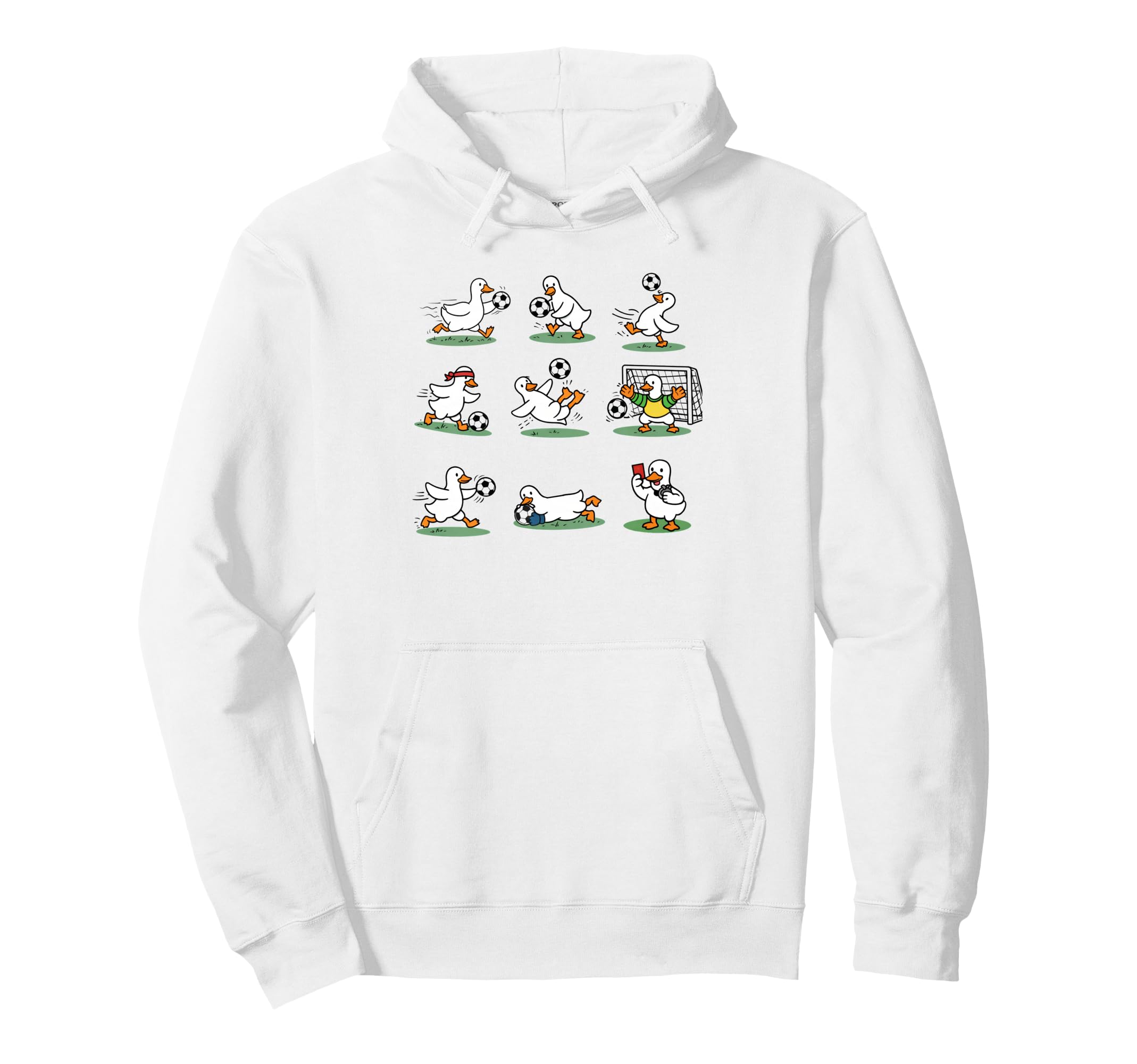Soccer Player Game Day Vibes Silly Goose Hoodie - Unique Graphic Men Women