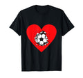 Soccer Heart Soccer And Soccer Love Soccer T-Shirt - Trendy Graphic Unisex