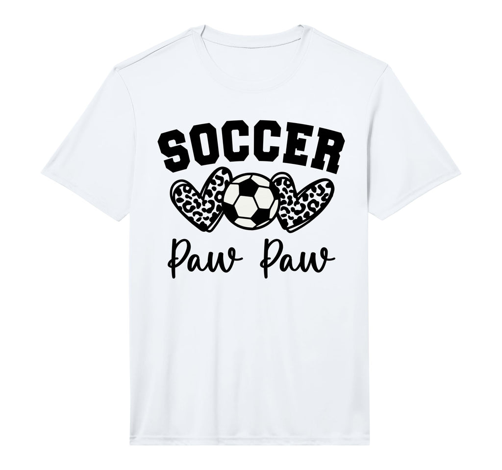 Soccer Paw Paw Matching Family Soccer T-Shirt - Fun Novelty Design Unisex