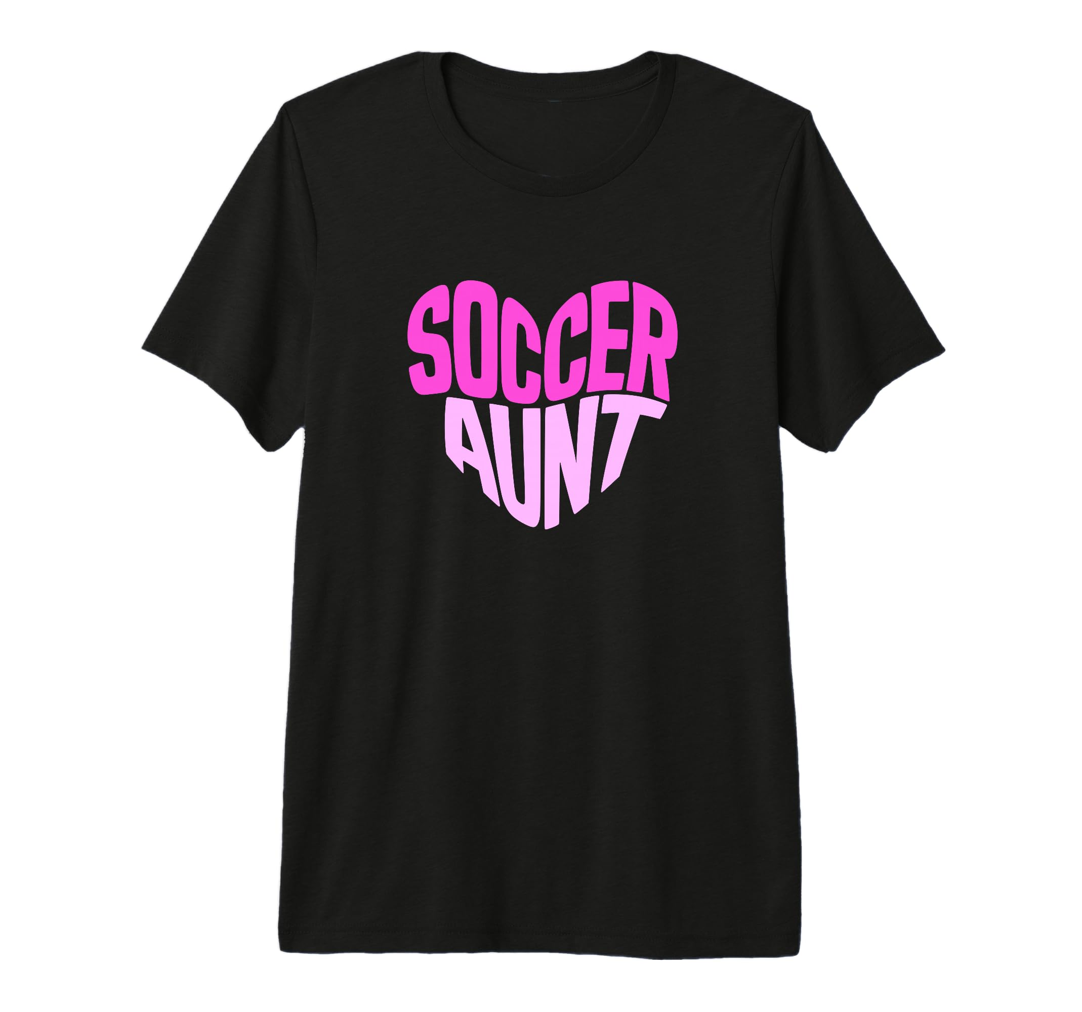 Soccer Aunt Proud Soccer Auntie Heart T-Shirt - Unique Graphic Men Women