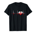 Poland Heart Pole Heartbeat Ecg T-Shirt - Custom Art Print for Adults