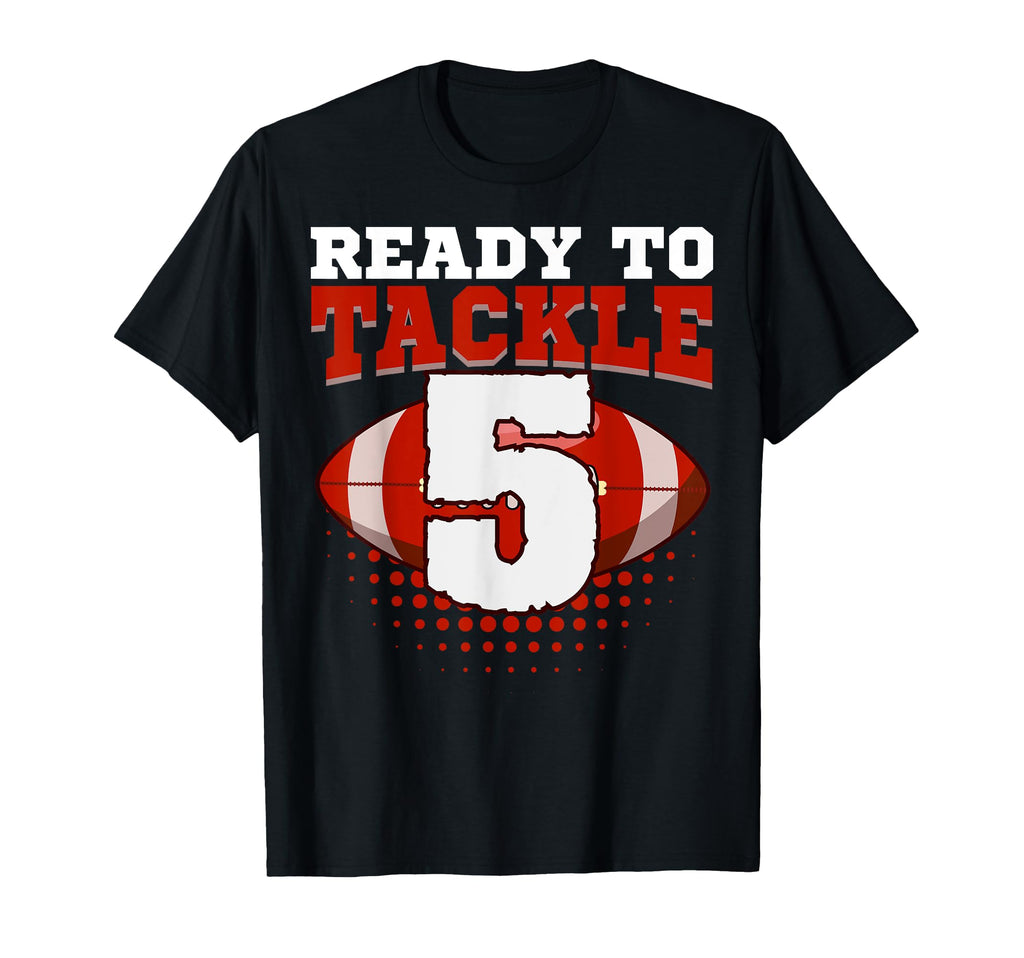 Football 5Th Birthday Player T-Shirt - Fun Novelty Design for Adults