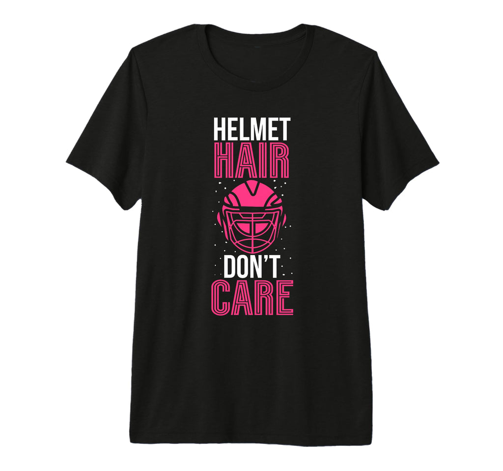 Helmet Hair Field Hockey Goalie Field T-Shirt - Graphic Print Men Women
