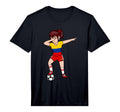 Dabbing Soccer Colombia Jersey T-Shirt - Graphic Print for Adults