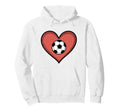 Soccer Love Heart Fans And Players Hoodie - Aesthetic Graphic for Adults