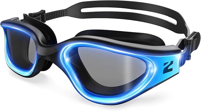 ZIONOR G1 Nava Super Anti-Fog Unisex Swim Goggles Mirror/Bright Smoke Lens