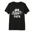 Soccer Papa Soccer Ball Dad Daddy T-Shirt - Aesthetic Graphic for Adults