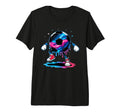 Soccer Ball Dripping Street Tri Blend T-Shirt - Trendy Graphic Unisex