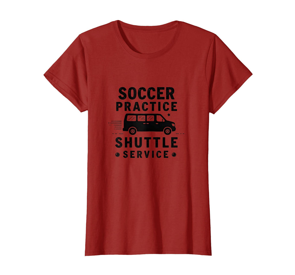 Soccer Practice Shuttle Service Mom T-Shirt - Graphic Print Men Women