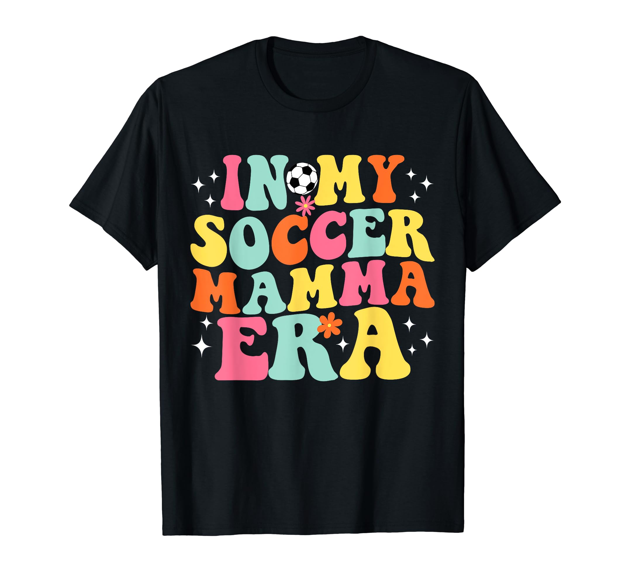My Soccer Mamma Era Game Day Groovy T-Shirt - Minimalist Print Unisex