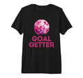 Goal Getter Soccer Player Striker T-Shirt - Minimalist Print Men Women