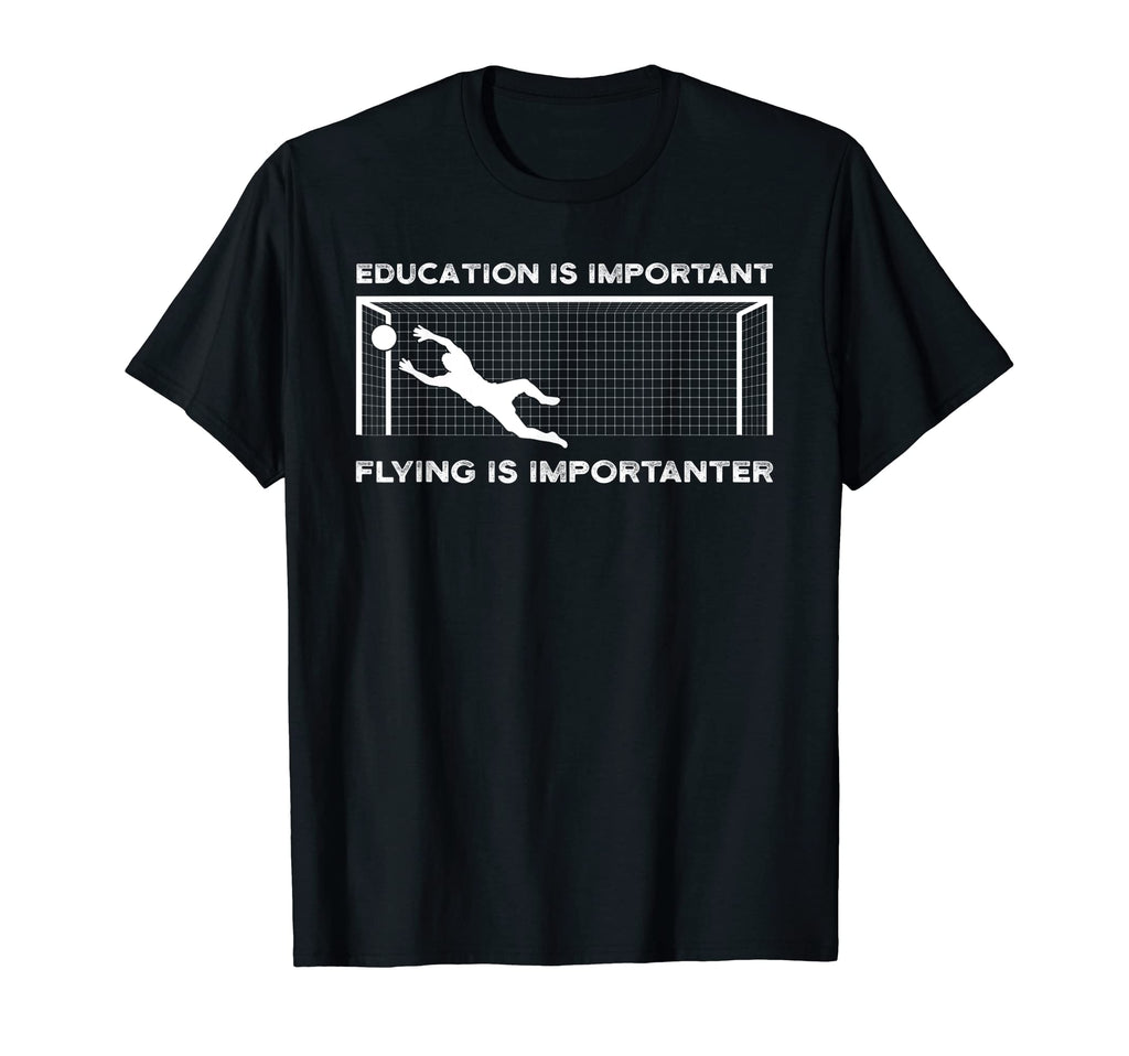 Education Is Important Flying Is T-Shirt - Novelty Apparel Unisex