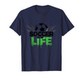 Soccer Is Life Passionate Fan Sports T-Shirt - Minimalist Print for Adults