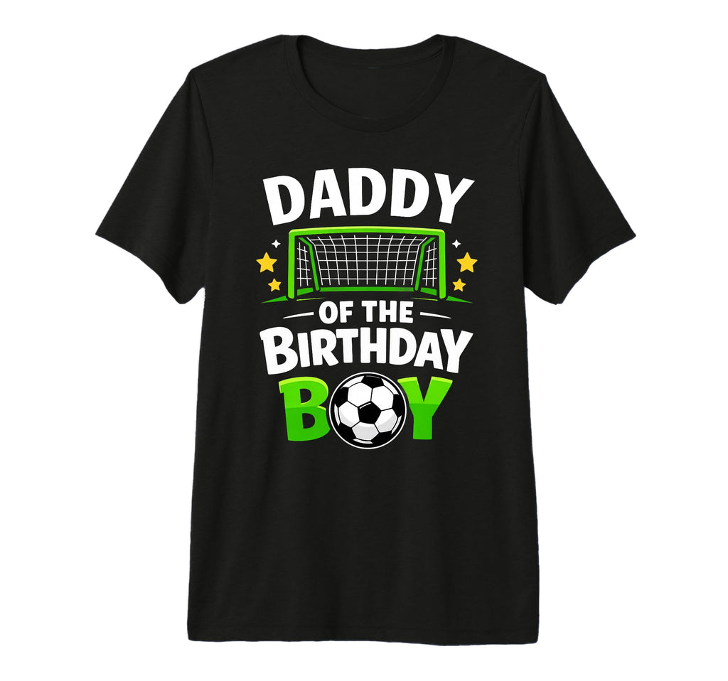 Daddy Birthday Soccer Ball Tri Blend T-Shirt - Unique Graphic for Adults