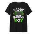 Daddy Birthday Soccer Ball Tri Blend T-Shirt - Unique Graphic for Adults