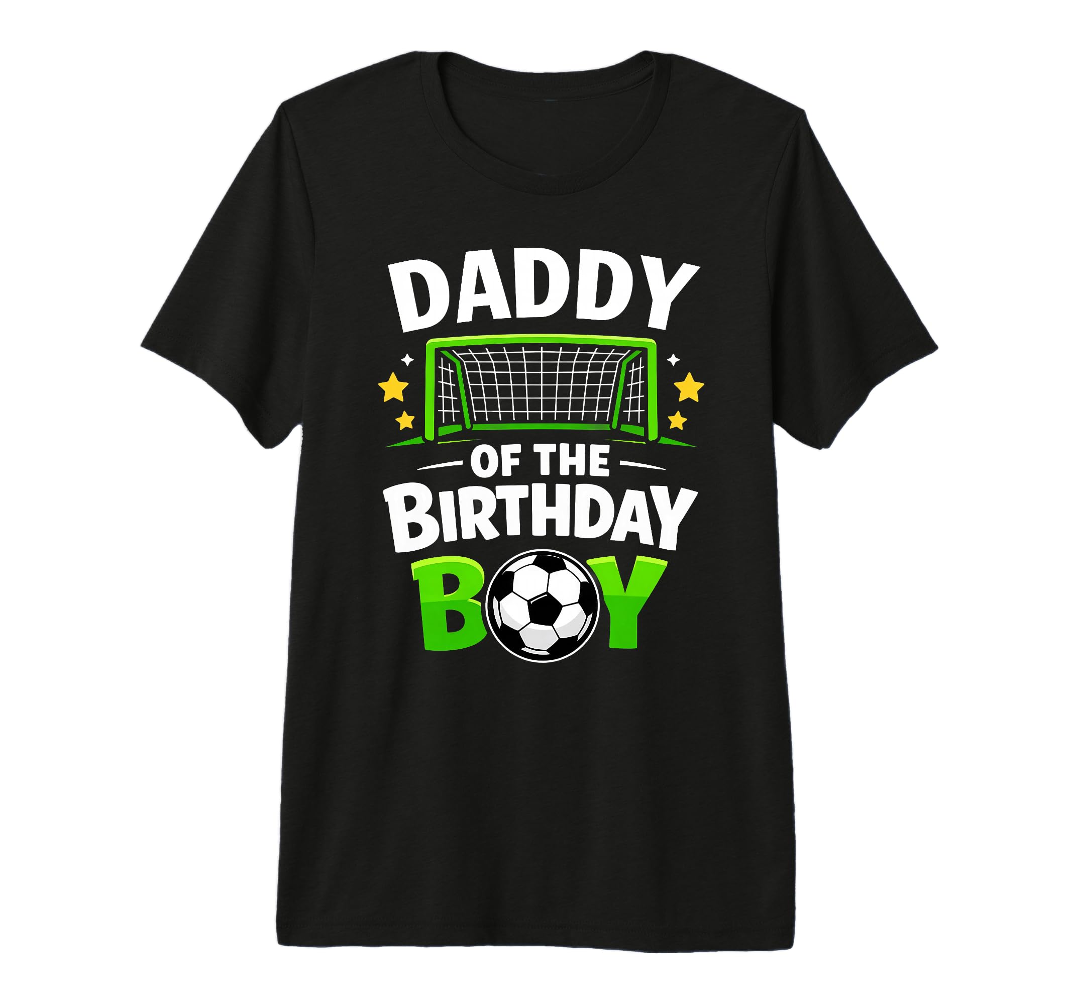 Daddy Birthday Soccer Ball Tri Blend T-Shirt - Unique Graphic for Adults