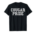 Cougar Pride Sports Fan School T-Shirt - Casual Everyday Wear for Adults