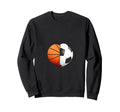 Split Heart Basketball Soccer Sweatshirt - Fun Novelty Design Unisex