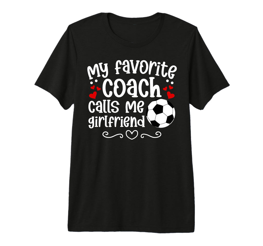 Proud Soccer Coachs Girlfriend T-Shirt - Custom Art Print for Adults