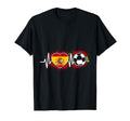 Spanish Football Heartbeat Spain Soccer T-Shirt - Unique Graphic Men Women
