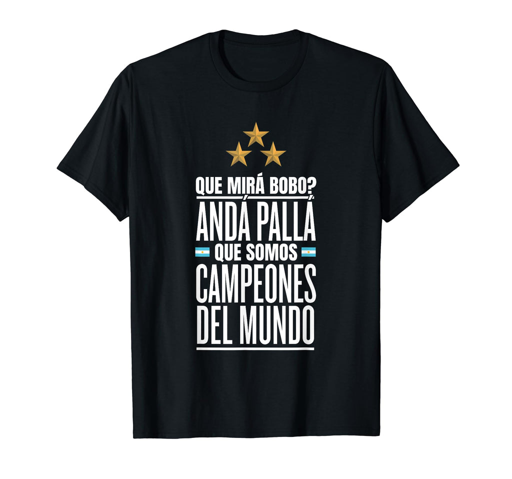 Argentina World Champion 2022 Soccer T-Shirt - Novelty Apparel for Adults