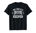 My Son Is Keeper Soccer Goalie Dad Mom T-Shirt - Graphic Print Men Women