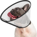 Supet Adjustable Dog Cone Collar for Licking Prevention - Elizabethan Collar for Medium, Small, Large Dogs - Comfortable Pet Recovery After Surgery - Plastic Head Neck Cone of Shame