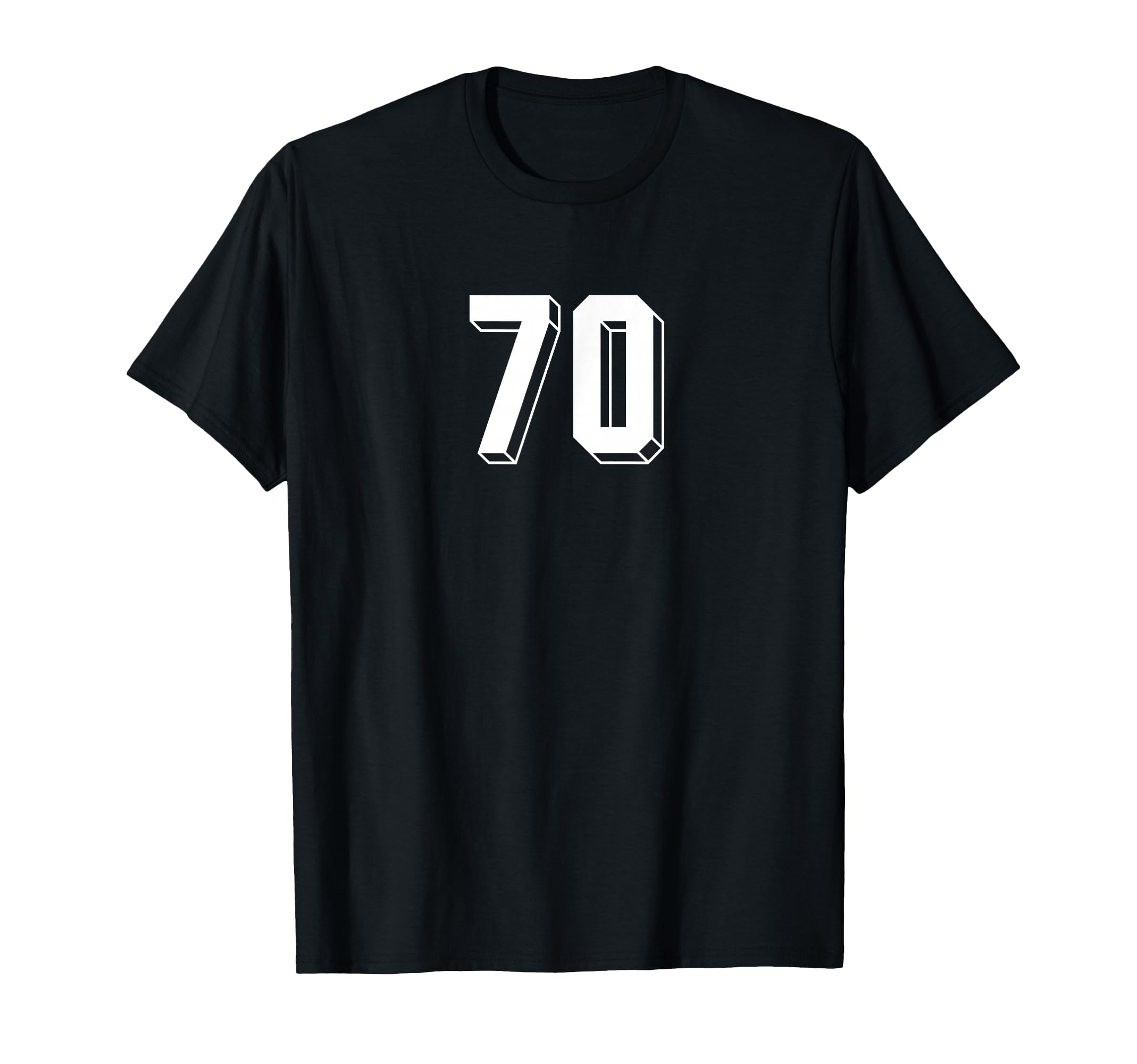 Number 70 80S 90S Soccer Team Jersey T-Shirt - Custom Art Print for Adults