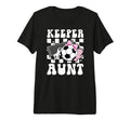 Groovy Soccer Keeper Aunt Soccer Goalie T-Shirt - Custom Art Print Unisex