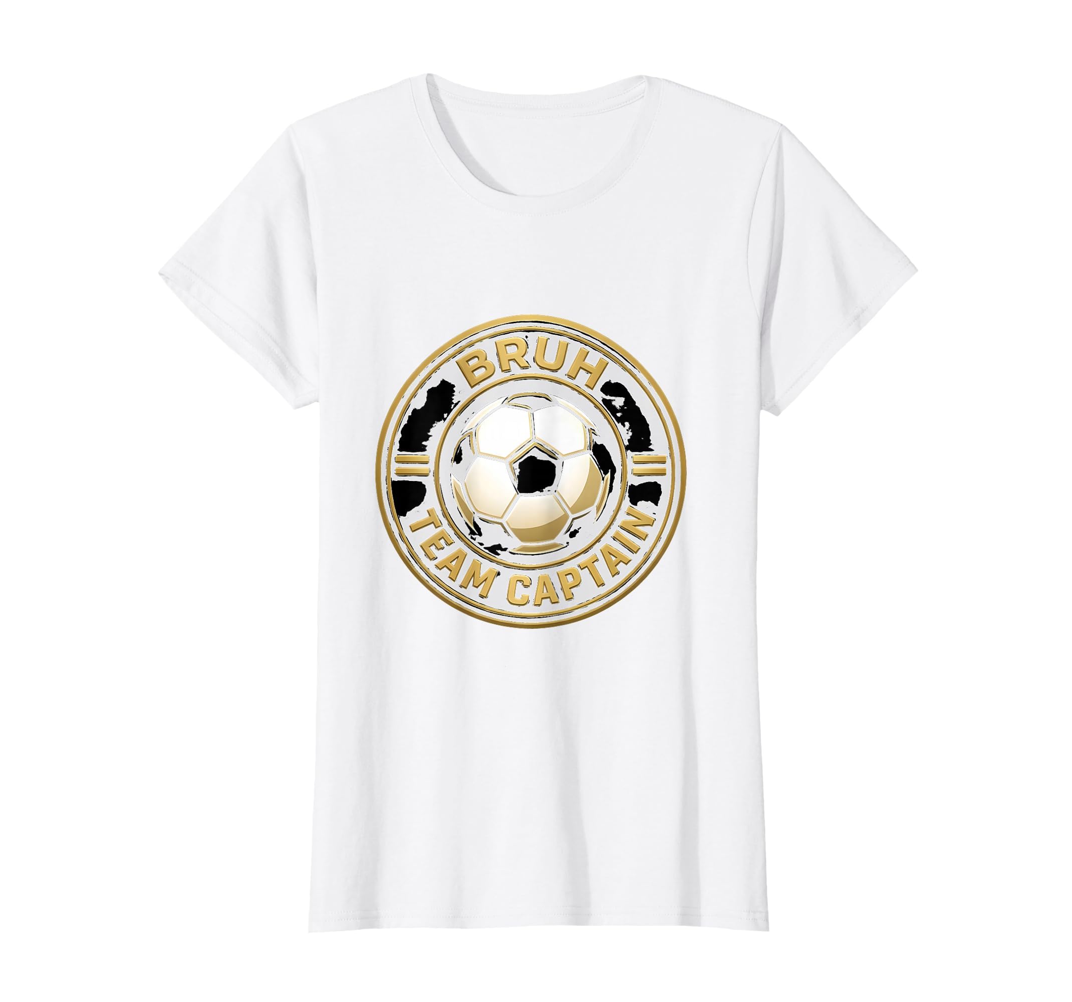 Bruh Team Captain Soccer Ball Funny T-Shirt - Fun Novelty Design for Adults