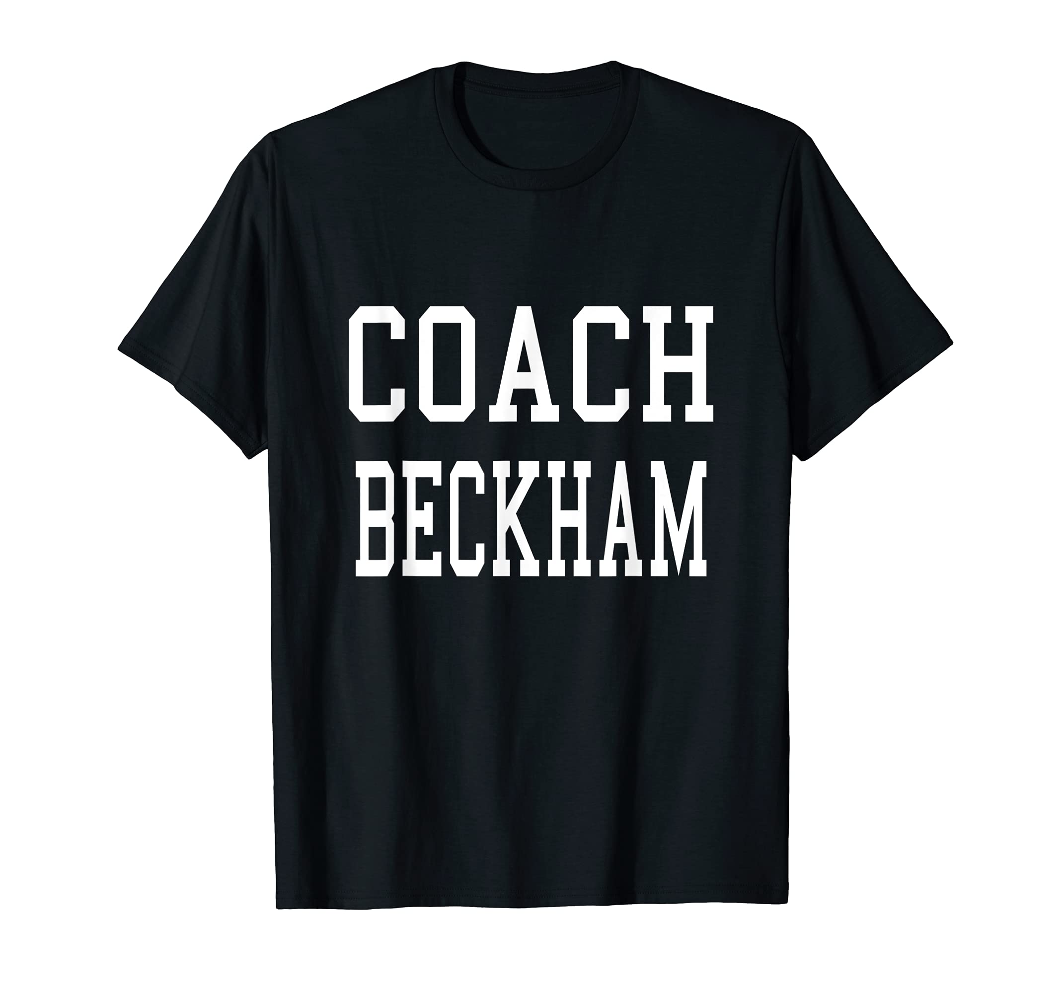 Coach Beckham Custom Football Soccer T-Shirt - Graphic Print Unisex