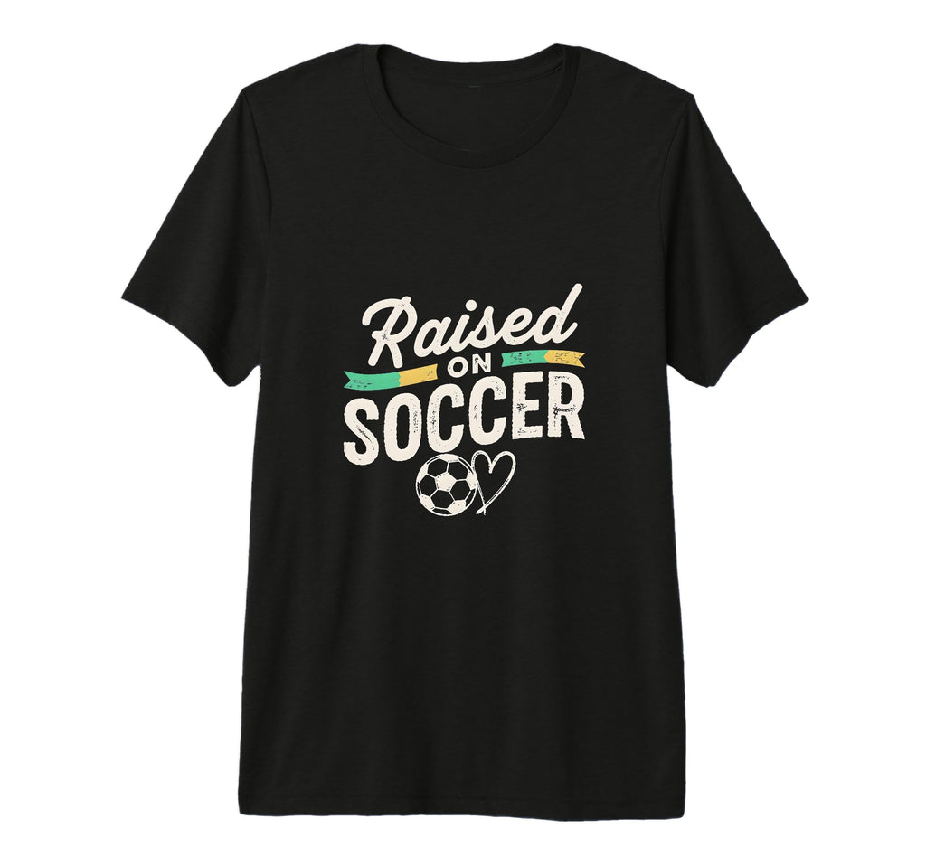 Raised Soccer Mom Family Pride Tri Blend T-Shirt - Graphic Print for Adults