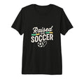 Raised Soccer Mom Family Pride Tri Blend T-Shirt - Graphic Print for Adults