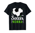 Soccer Nonna Heart Nonna Soccer T-Shirt - Minimalist Print for Adults