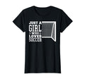 Funny Just Who Loves Soccer T-Shirt - Unique Graphic Men Women