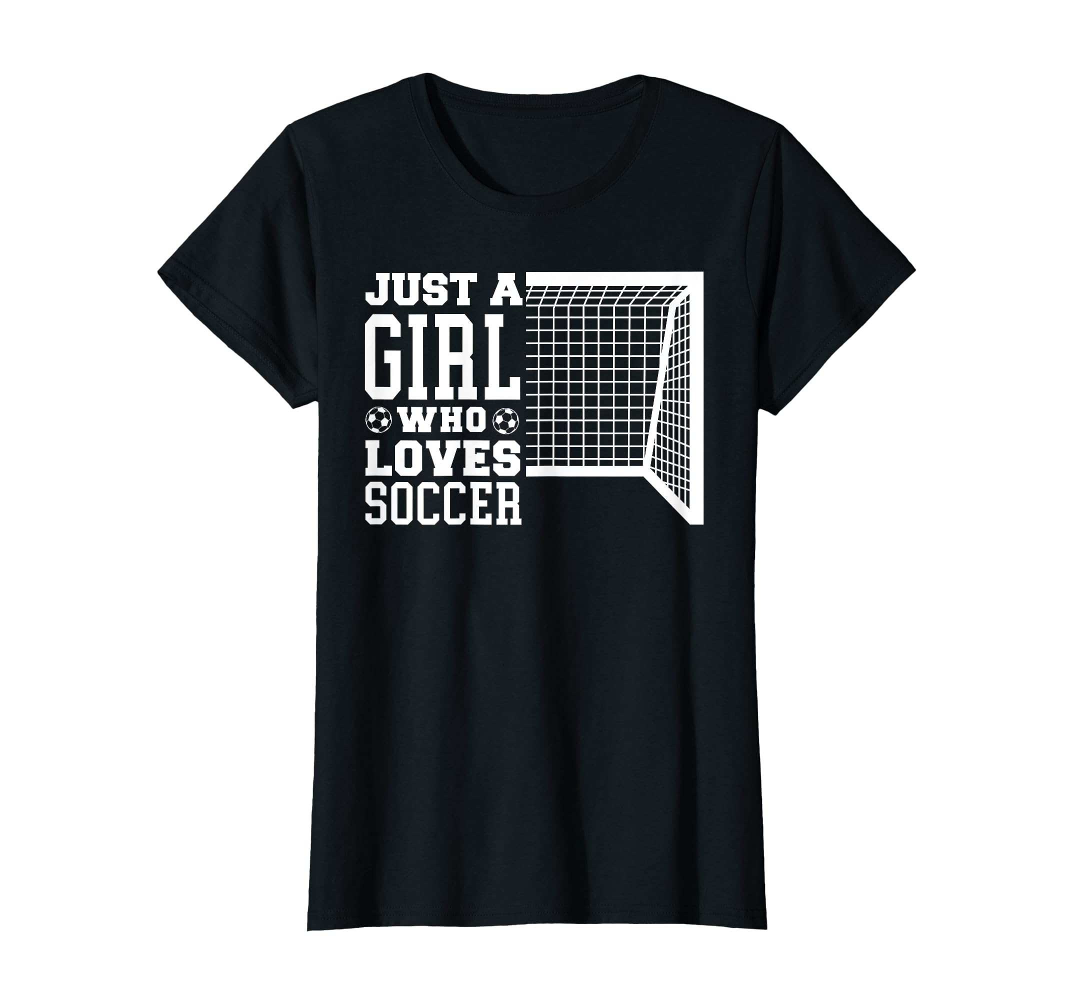 Funny Just Who Loves Soccer T-Shirt - Unique Graphic Men Women