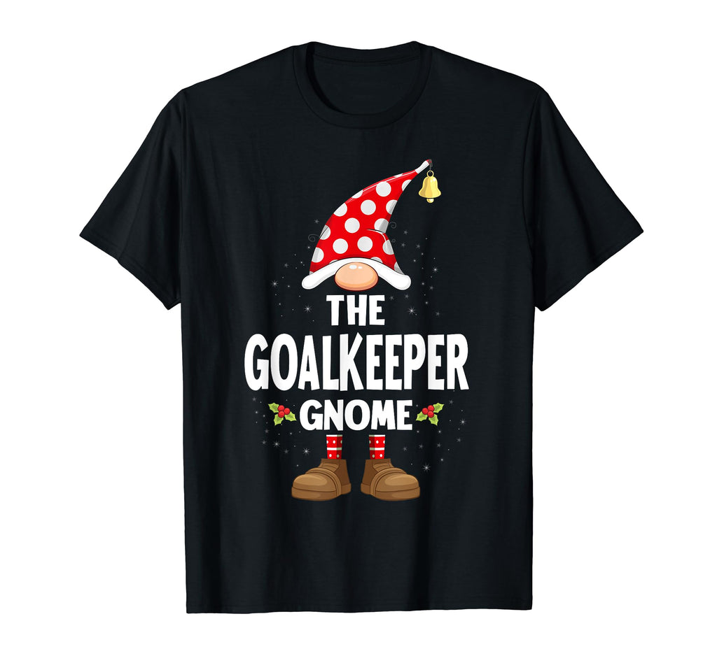 Matching Pajama Goalkeeper Gnome T-Shirt - Unique Graphic Men Women