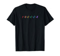 Rainbow Soccer Player Lettering Futbol T-Shirt - Trendy Graphic for Adults