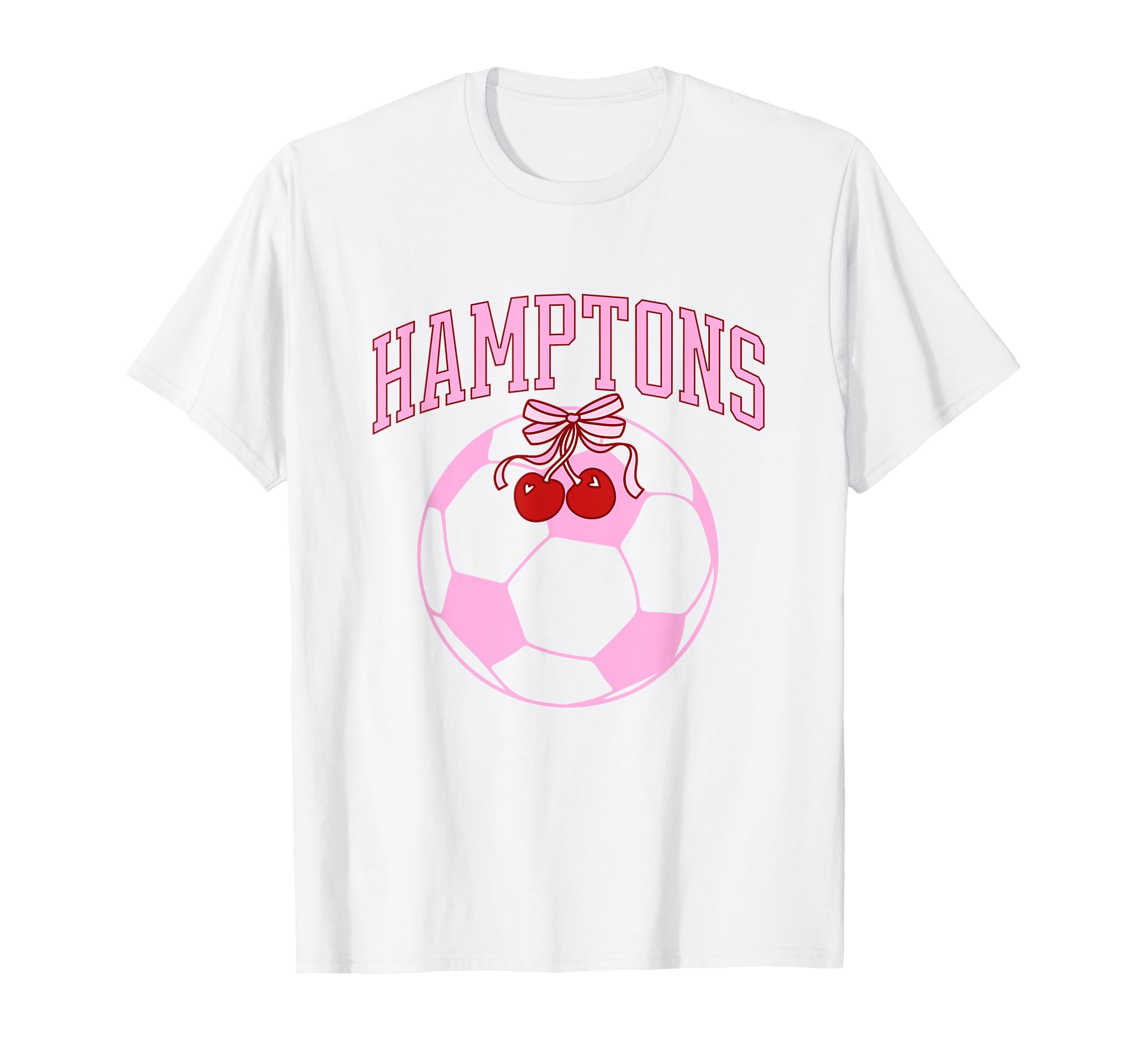 Coquette Hamptons Soccer Preppy T-Shirt - Casual Everyday Wear Men Women