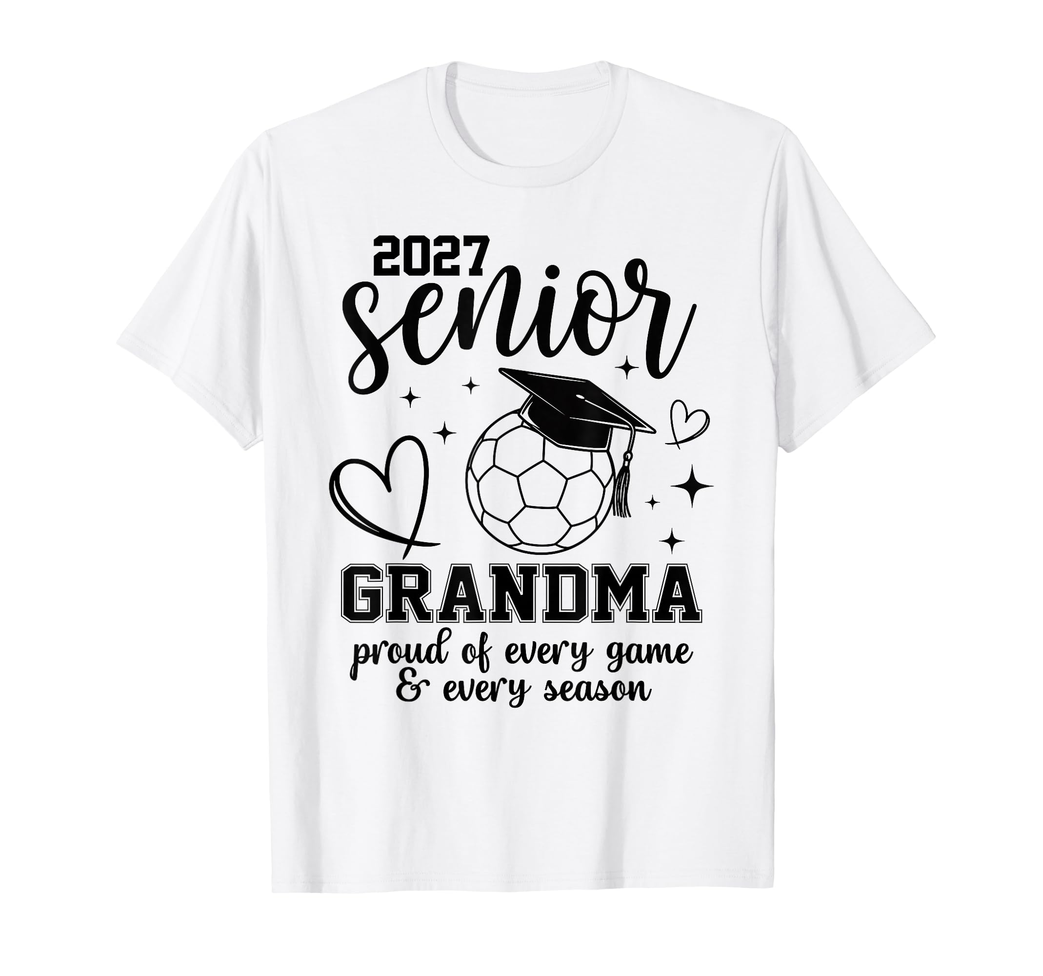 2027 Senior Soccer Grandma Proud T-Shirt - Custom Art Print for Adults