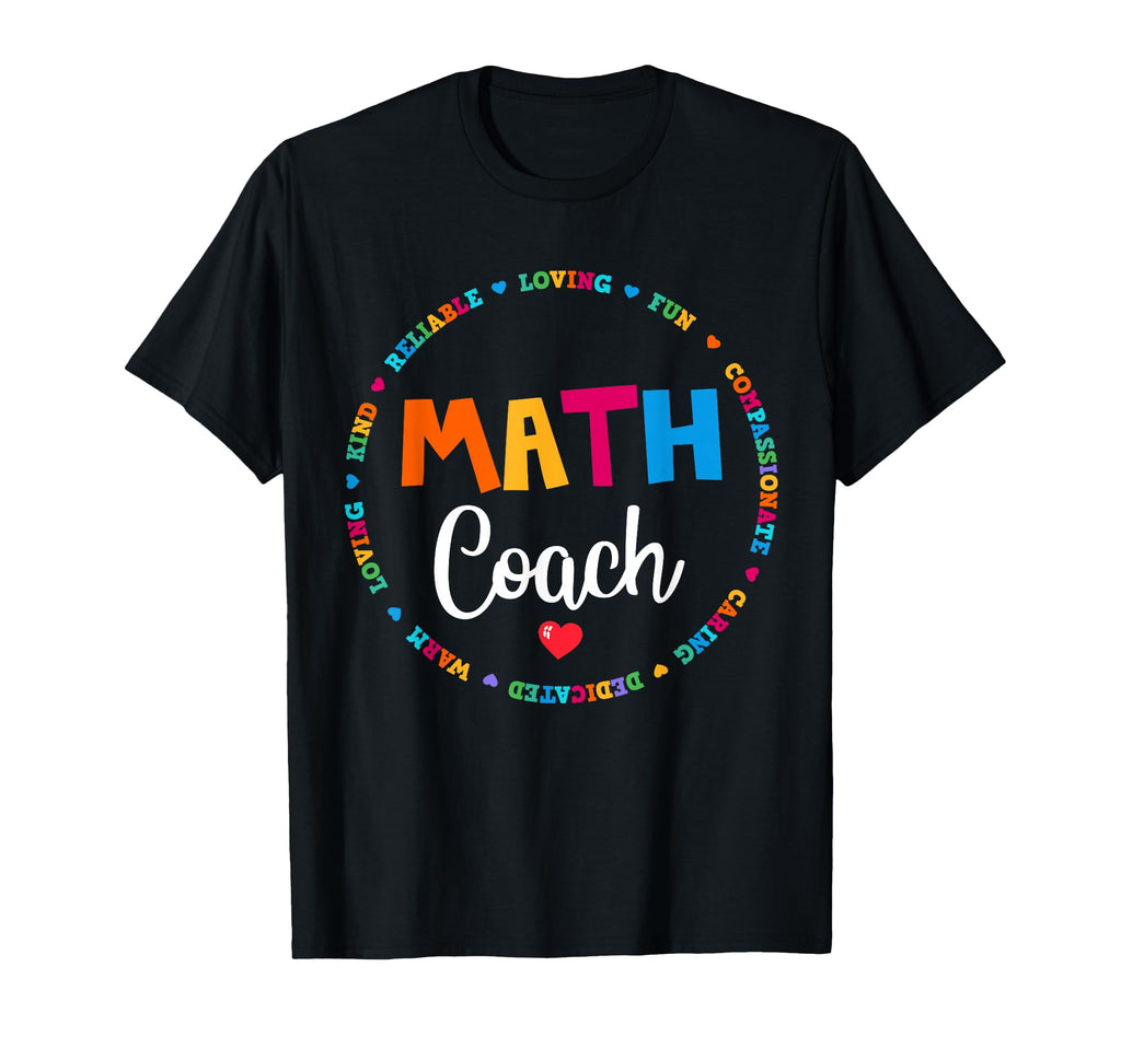 Mathematics Coach Crew Back To School T-Shirt - Trendy Graphic Men Women