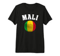 Mali Soccer Tri Blend T-Shirt - Novelty Apparel for Adults