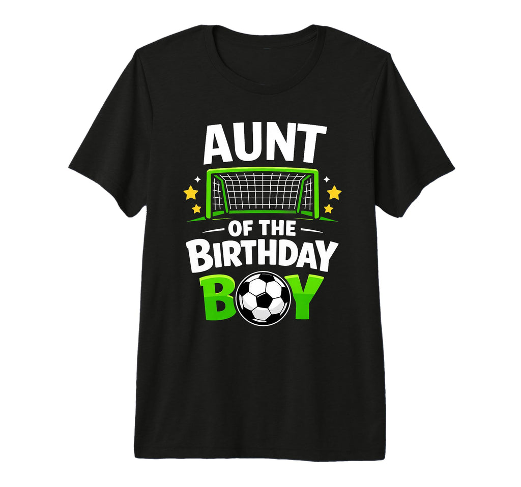 Aunt Birthday Soccer Ball Tri Blend T-Shirt - Custom Art Print Men Women