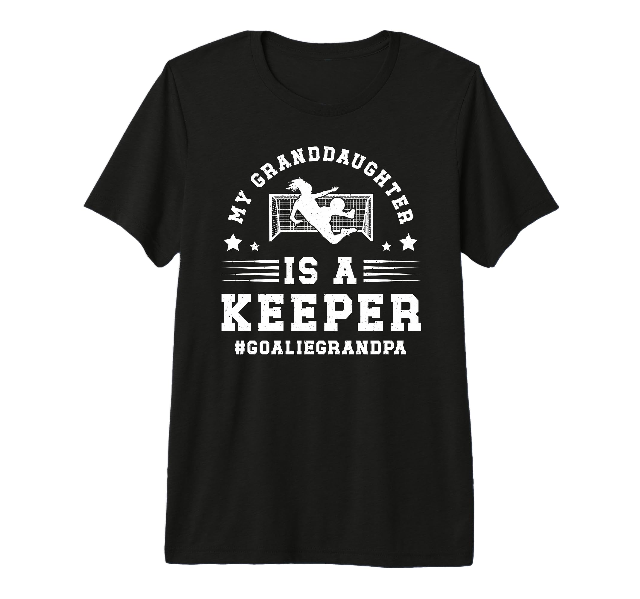 Mens Soccer Goalie Grandpa Proud T-Shirt - Fun Novelty Design Unisex