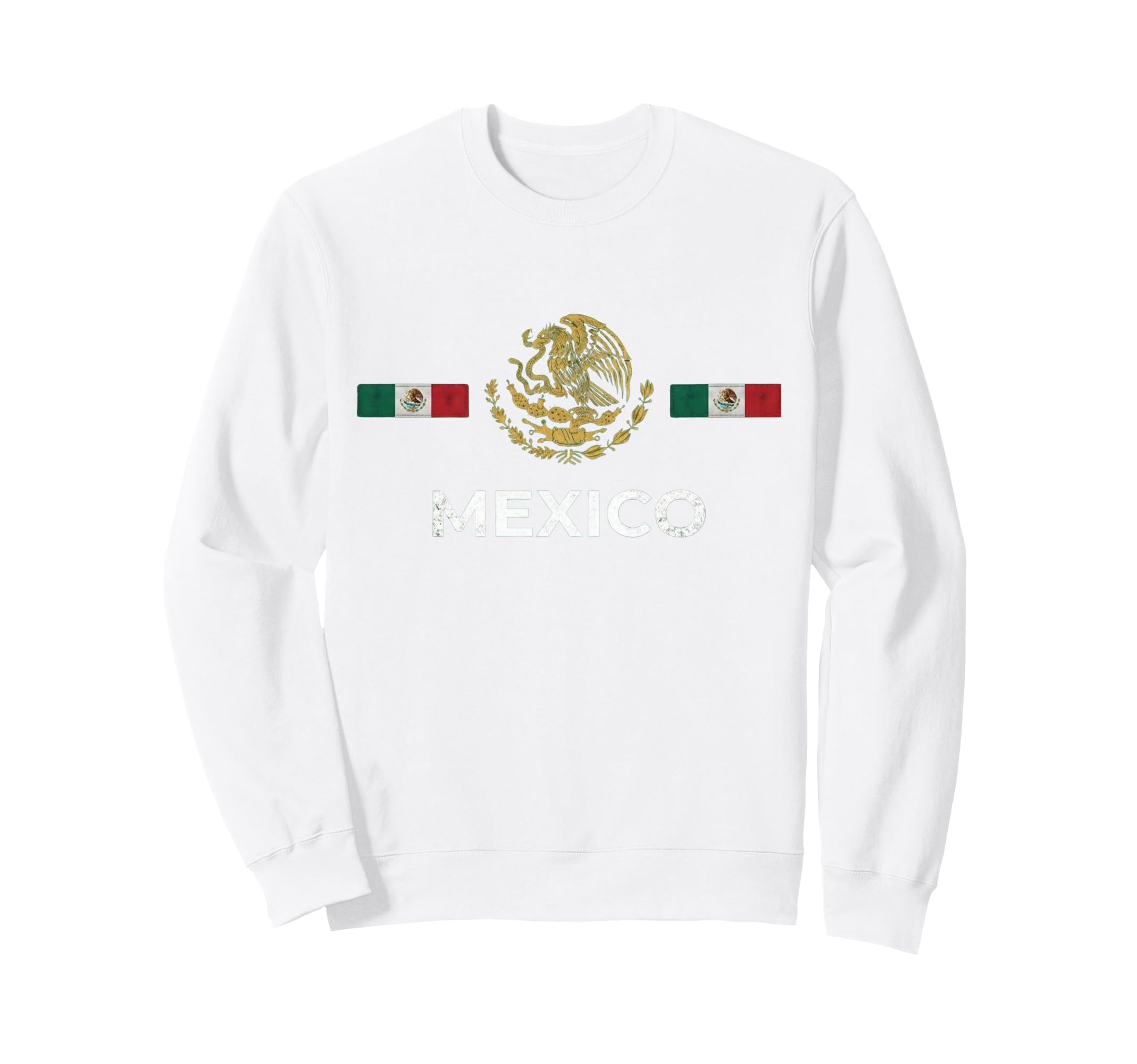 Mexico Flag Mexican Hispanic Pride Sweatshirt - Aesthetic Graphic Unisex