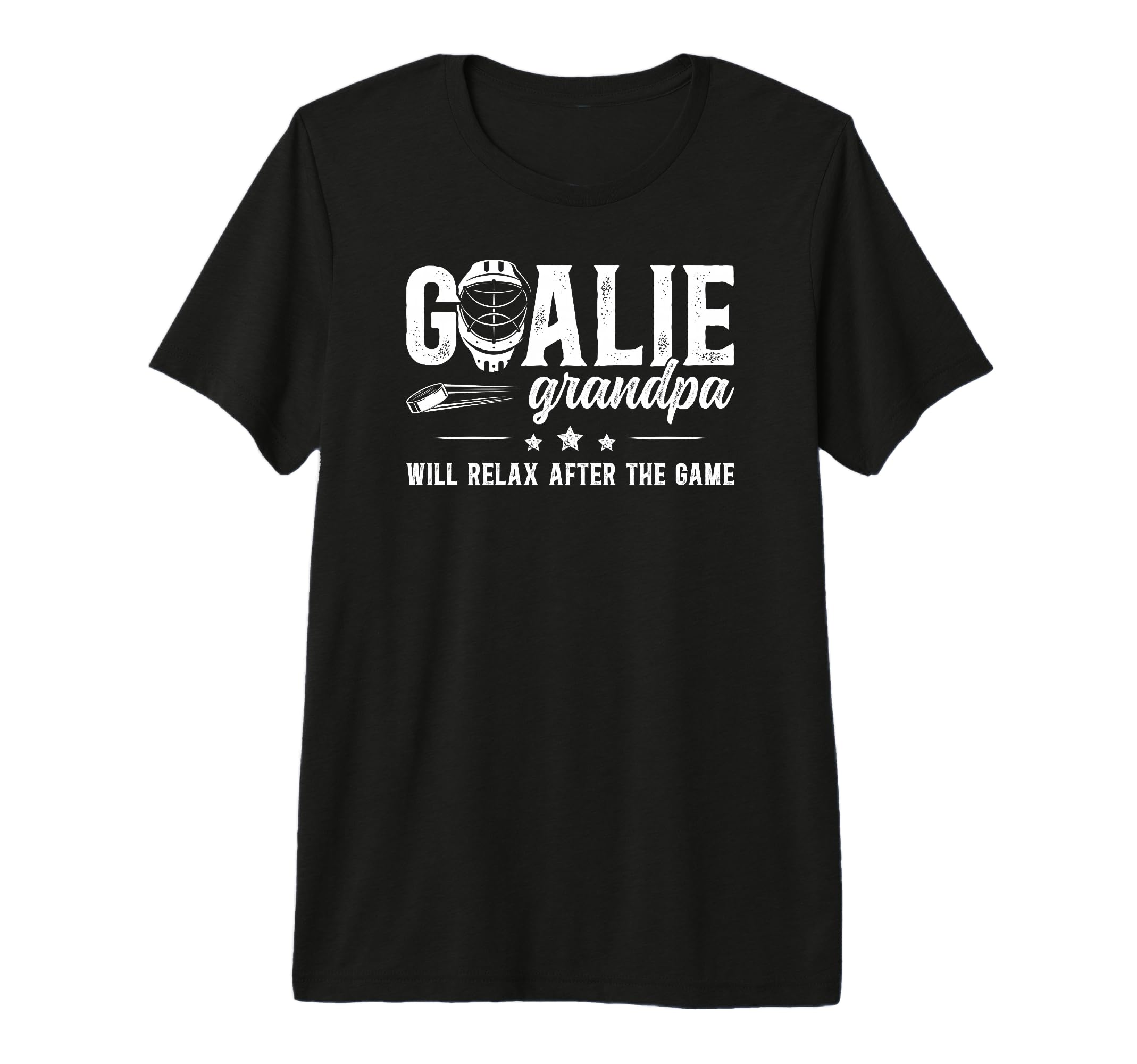 Mens Funny Hockey Goalie Grandpa Ice T-Shirt - Graphic Print Men Women