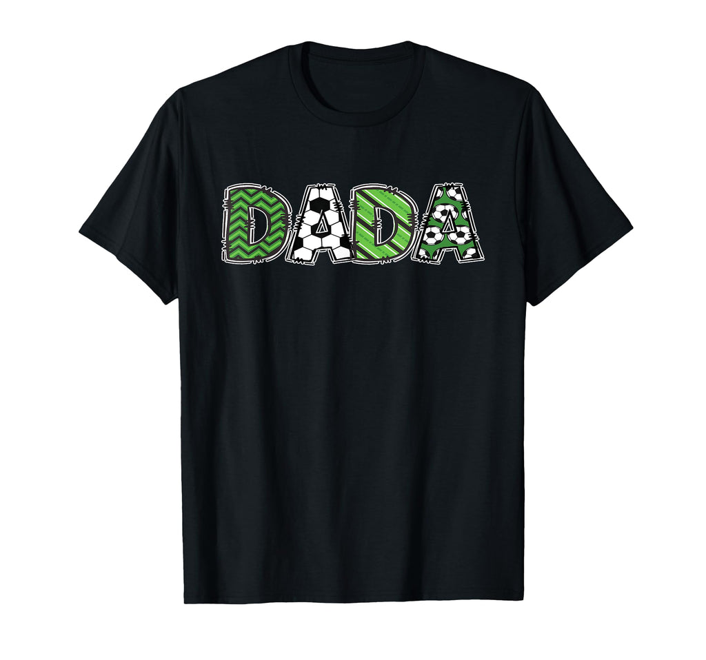 Soccer Daddy Dada Birthday Party T-Shirt - Trendy Graphic Unisex