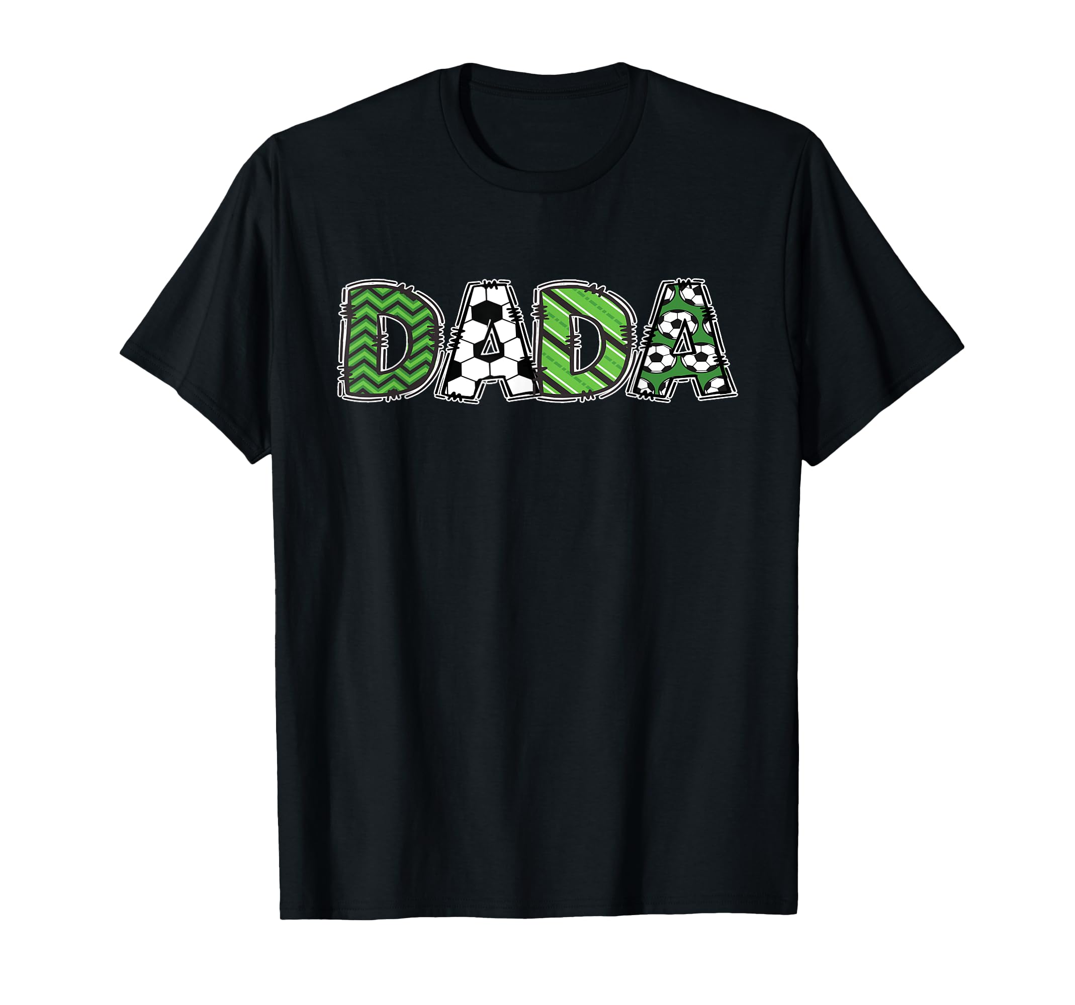 Soccer Daddy Dada Birthday Party T-Shirt - Trendy Graphic Unisex