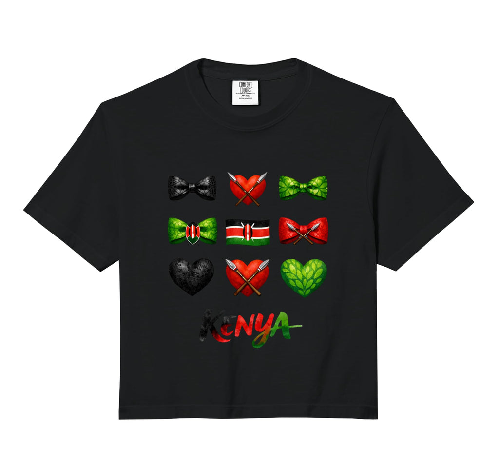 Kenya Flag Soccer Lovers Coquette Soccer T-Shirt - Unique Graphic Unisex